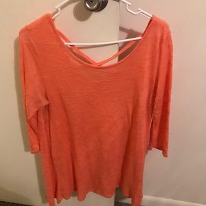Orange long shirt